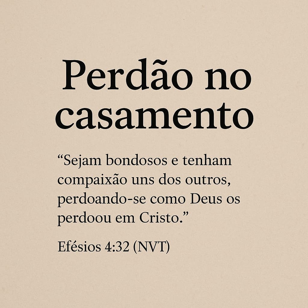 Perdão no Casamento